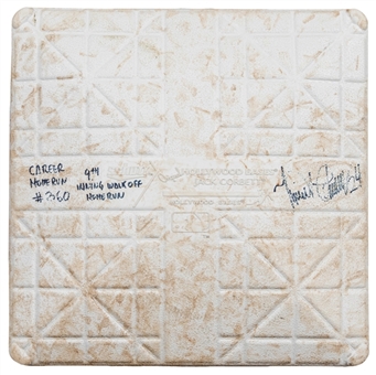 2013 Miguel Cabrera Game Used, Signed & Inscribed 2nd Base Used on 8/17/13 for Career Home Run #360 (MLB Authenticated & JSA)
